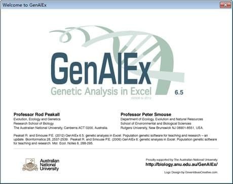 GenAlex(生物数据分析工具)