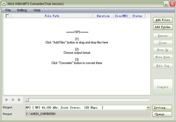 Allok WMA MP3 Converter(音频转换软件)
