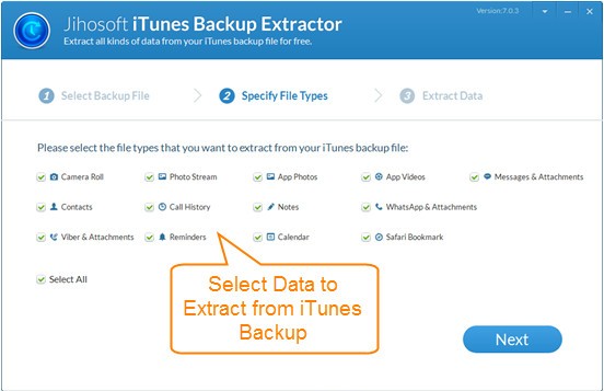 Jihosoft iTunes Backup Extractor(iTunes备份提取器)