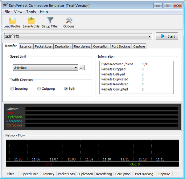 SoftPerfect Connection Emulator(网络测试工具)