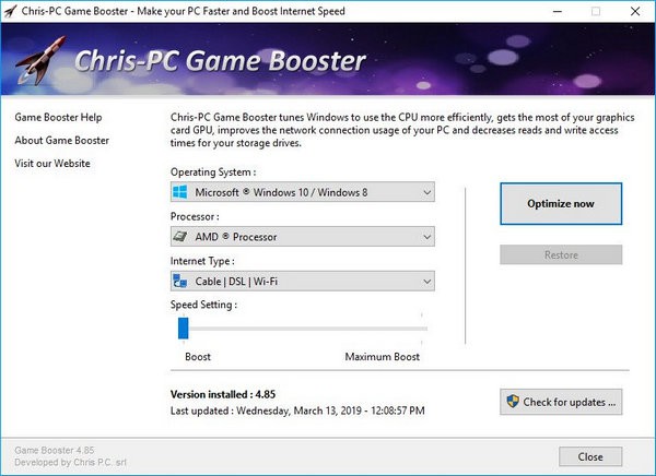 Chris-PC Game Booster(游戏性能提升软件)
