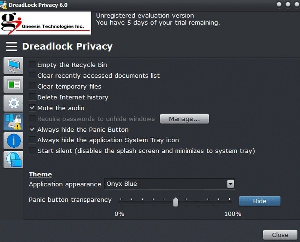 Dreadlock Privacy(窗口隐藏关闭软件)