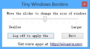 win8窗口边框修改(Tiny Windows Borders)