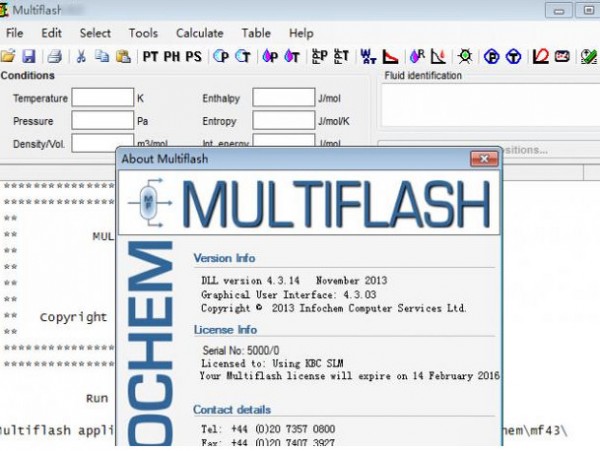 KBC Infochem Multiflash(热力学流体分析)