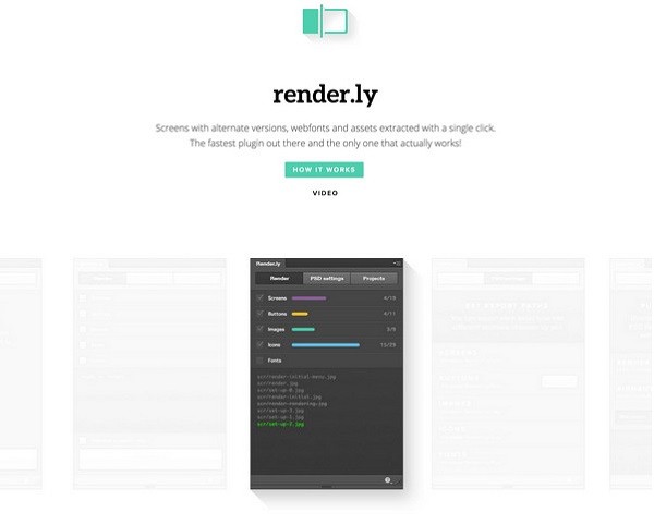 Render.ly设计导出PS插件