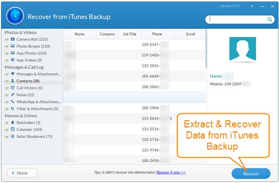 Jihosoft iTunes Backup Extractor(iTunes备份提取器)