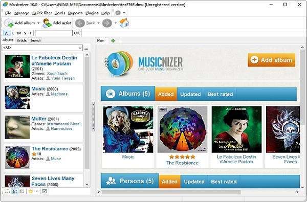Musicnizer(音乐专辑管理工具)