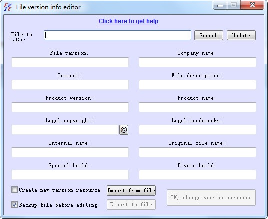 File version info editor(文件版本信息修改)