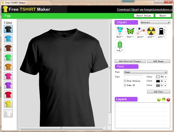 Free TSHIRT Maker(T恤图案设计工具)